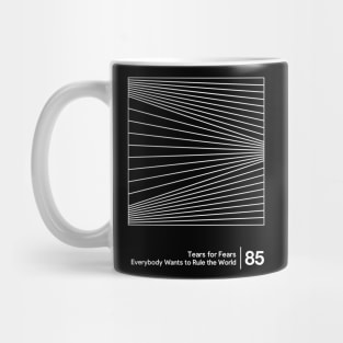 Tears for Fears - Minimalist Style Graphic Artwork Mug